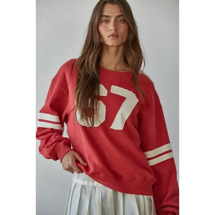 By Together - Cotton French Terry Crew Neck Pullover