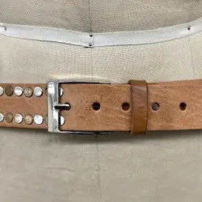 DAIRI - Leather Belt with Light Studs