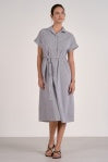 Elan - Navy Striped Dress
