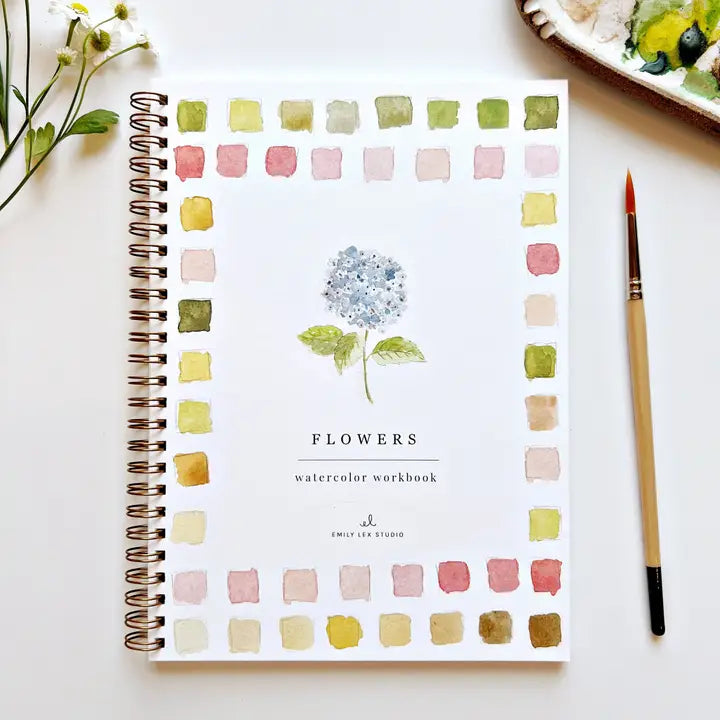 Emily Lex Flowers Watercolor Workbook