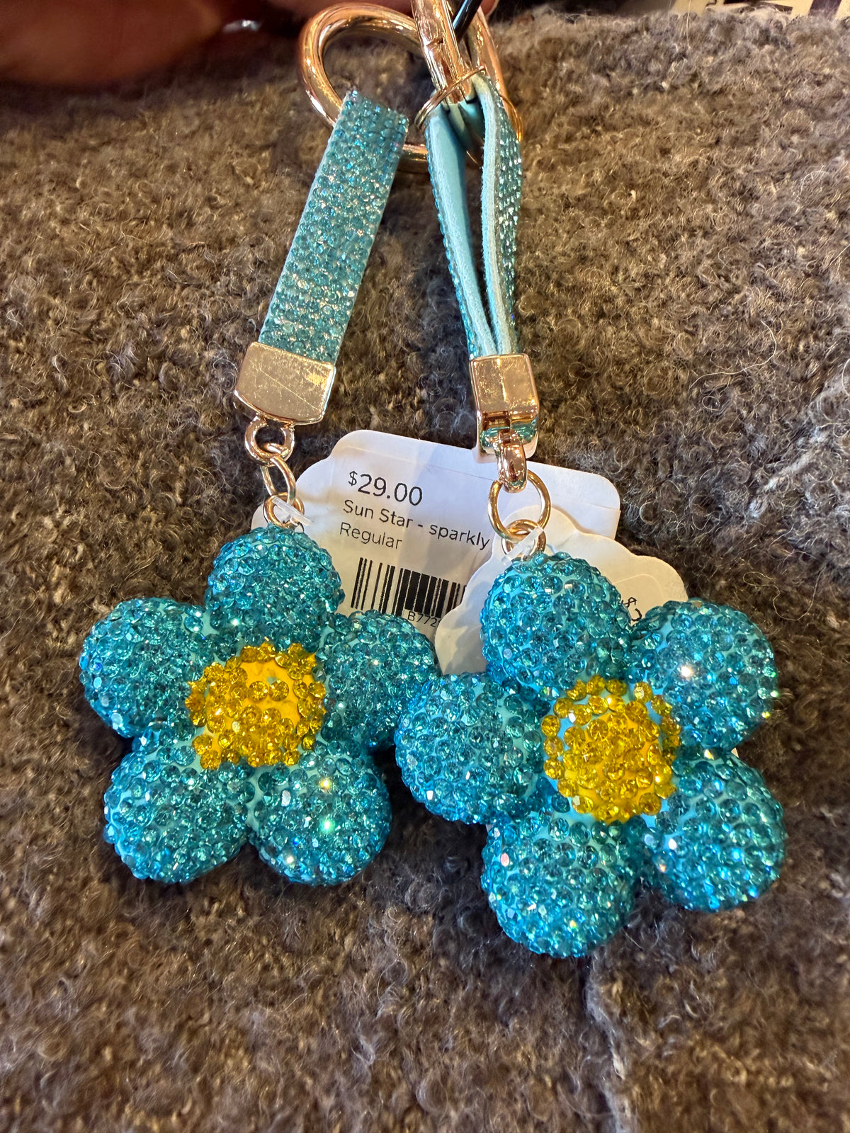 Sun Star - Sparkly Keychain