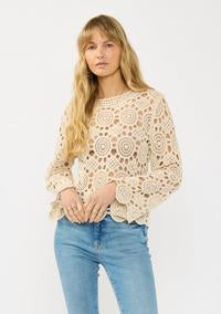 Lovestitch Bell Sleeve Crochet Top