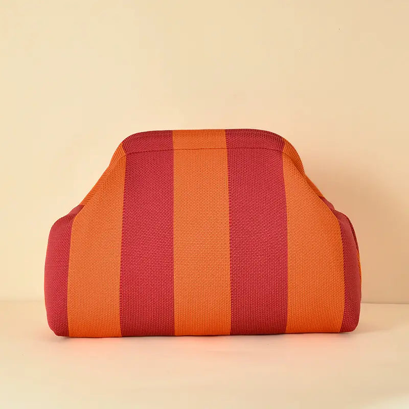 Narwey - Urban Chic Stripe Design Clutch Bag