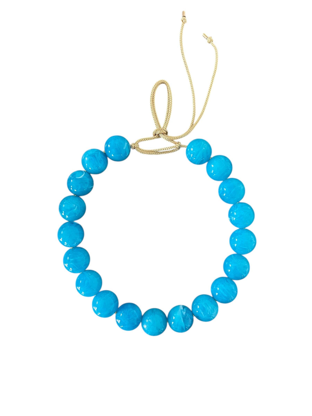 KMs Gems - Chunky Beaded Necklace - Sky Swirl