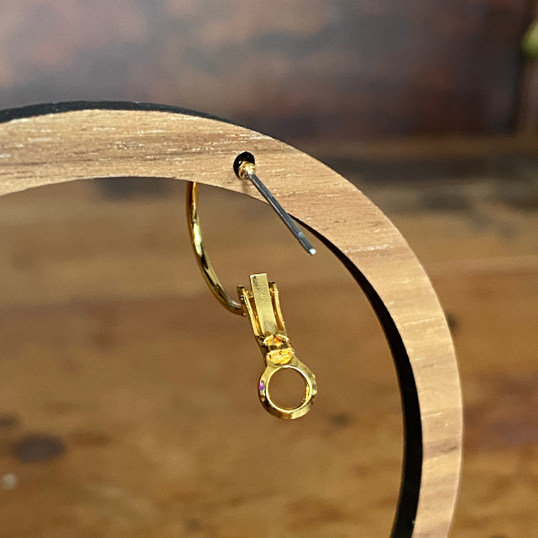Seeds - Brass Hoop Earrings