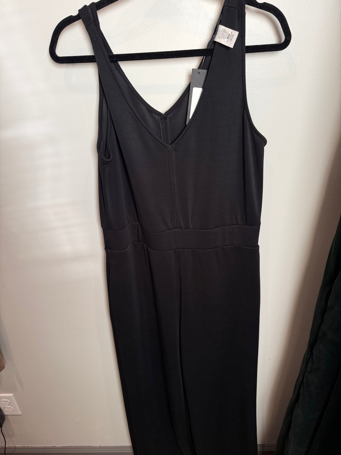 Black Ariella scuba tank jumpsuit