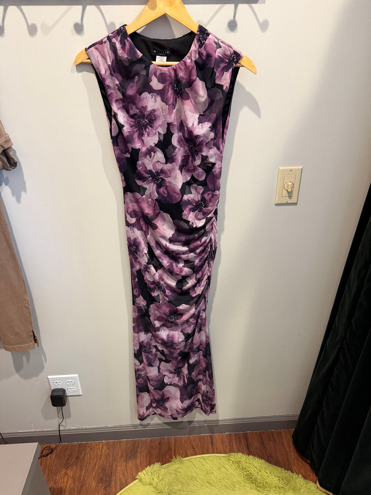 Ariella Ruched Midi Dress