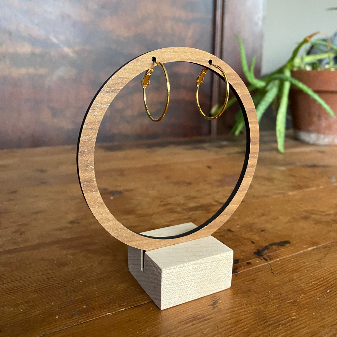 Seeds - Brass Hoop Earrings