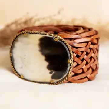 Leather Belt - Brown Venus Wide