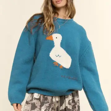 Davi and Dani Hey Duck Sweater