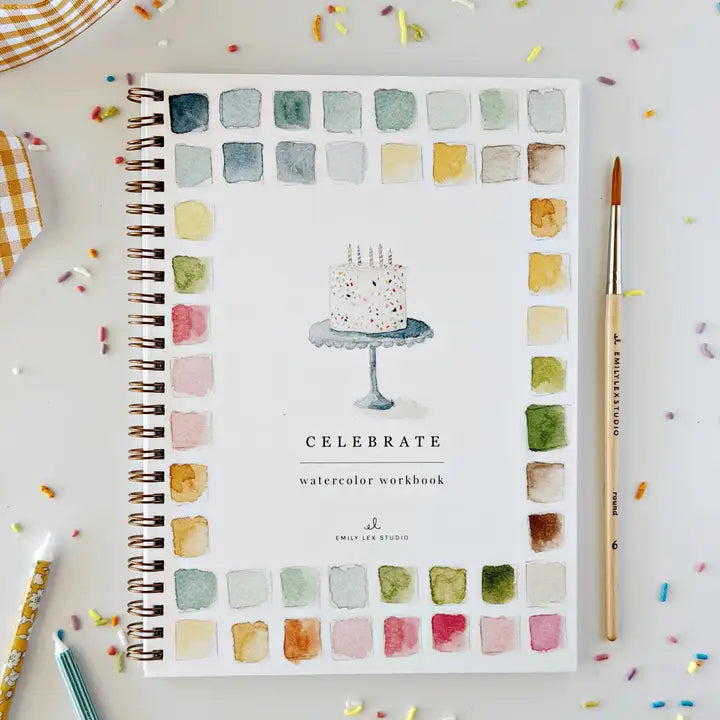 Emily Lex Celebrate Watercolor Workbook