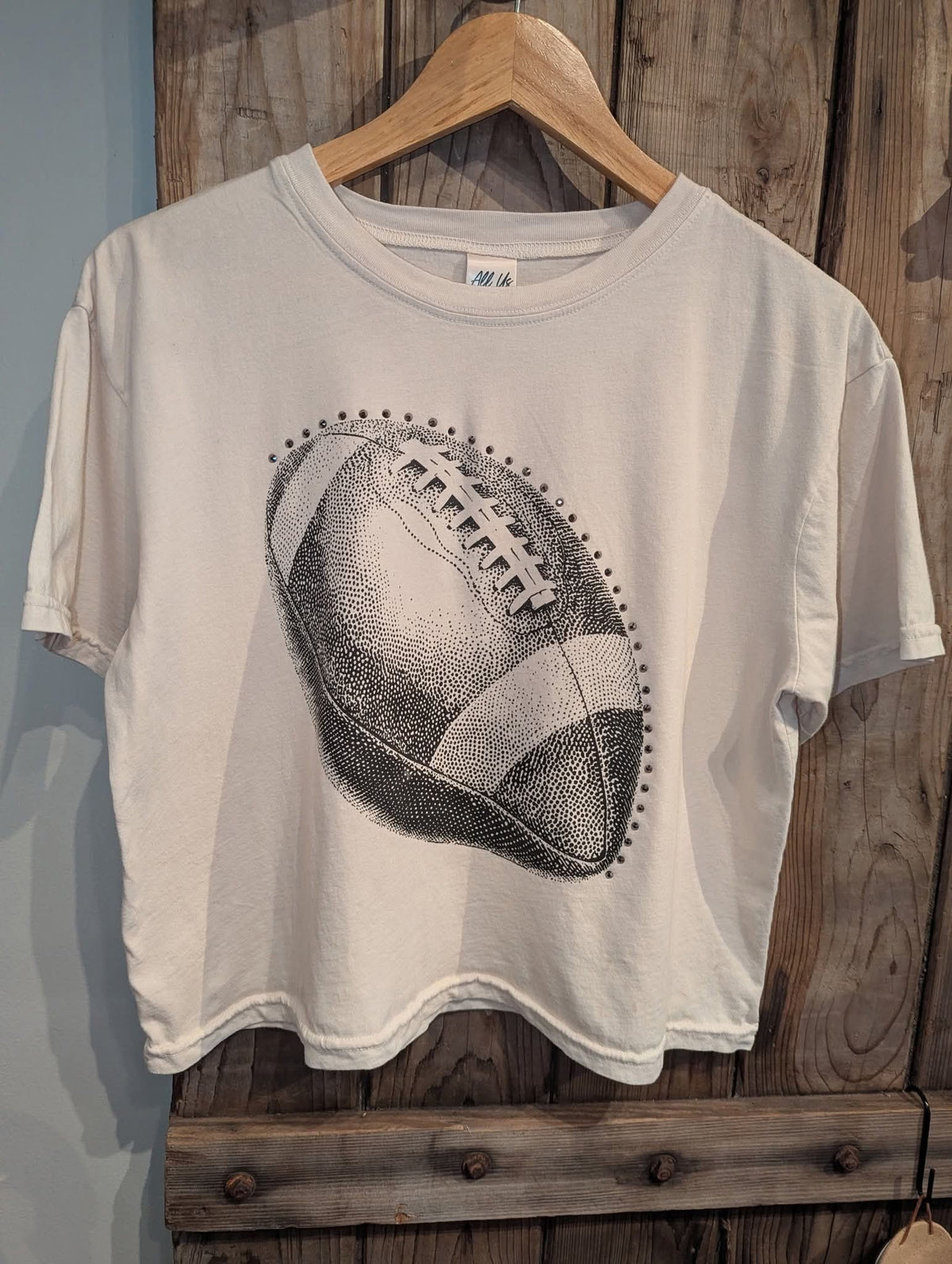 All Us Football Helmet Tee