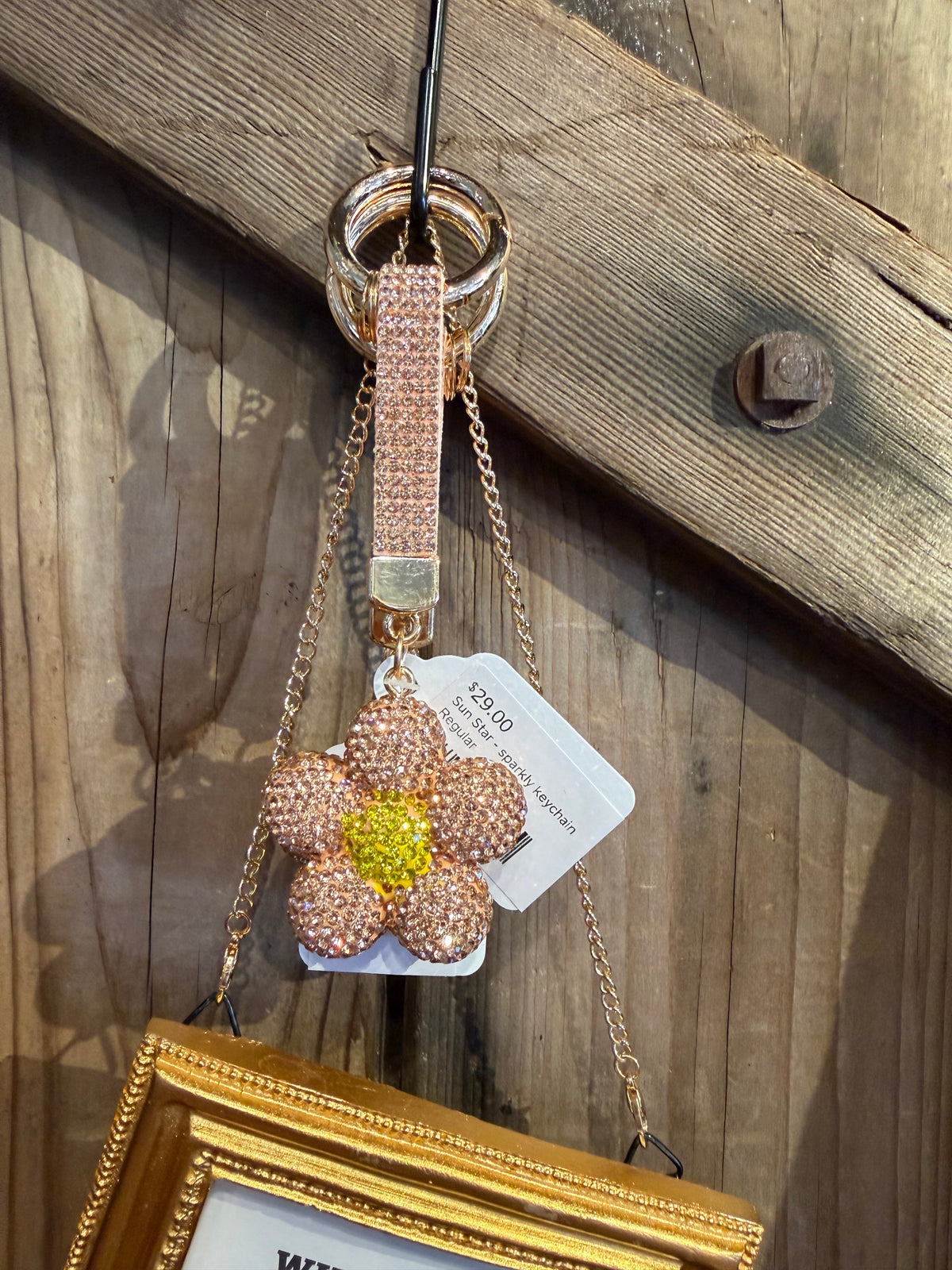 Sun Star - Sparkly Keychain