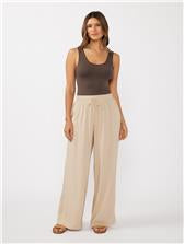 Lovestitch Drawstring Waist Linen Pant