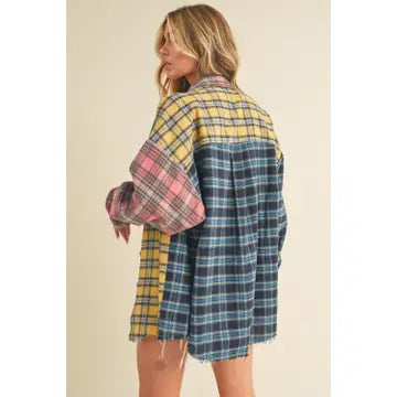 Aemi - Multicolor Plaid Flannel Shirt