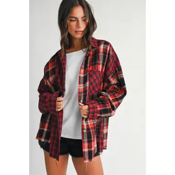 Aemi - Red Flannel Shirt